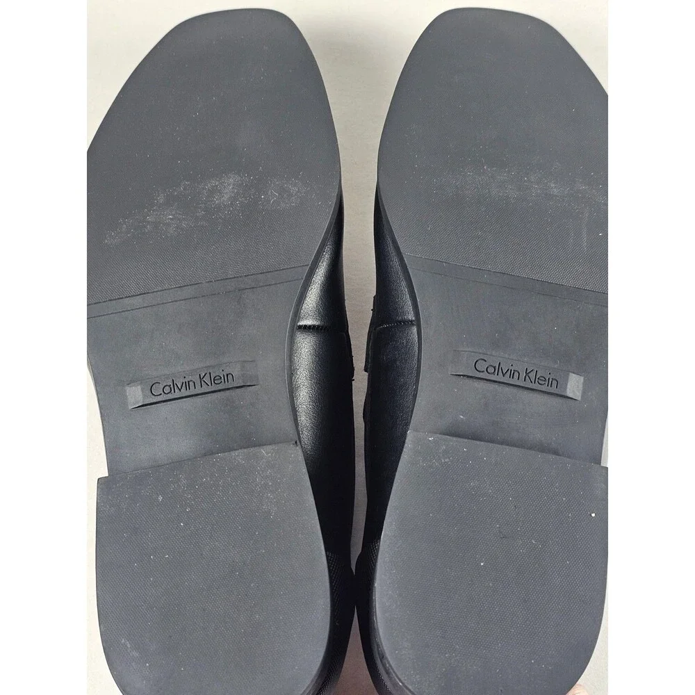 Calvin Klein Jameson Men's Black Loafers Size 10 Slip-On Dress Shoes